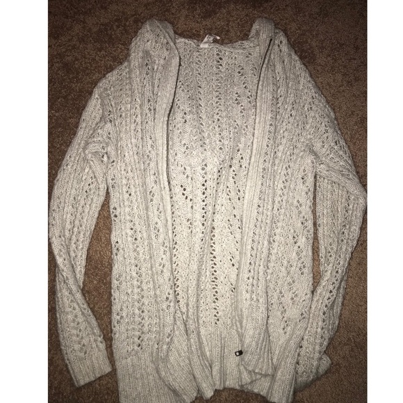 Oversized Zip-up Hooded Cardigan - Picture 2 of 5